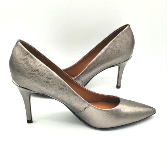 Calvin Klein Gayle pumps, Metallic Gray, NWOB - Picture 4 of 12